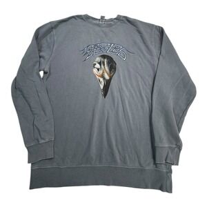 Eagles Tour 2021 Graphic Sweatshirt Gray Long Sleeve Crewneck Size L